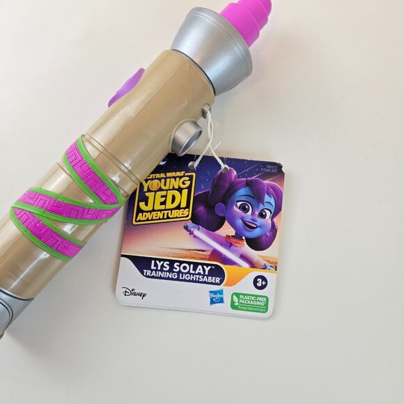 Disney Star Wars Young Jedi Adventures Lys Solay Training Lightsaber New - Picture 2 of 3